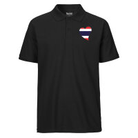 Herren Polo Shirt Thailand Flagge Herz
