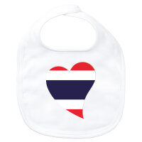Baby L&auml;tzchen Thailand Flagge Herz Klettverschluss