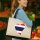 Jutetasche Thailand Flagge Herz 21 Liter Black