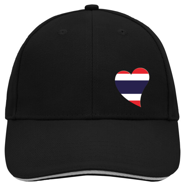 Kappe Thailand Flagge Herz