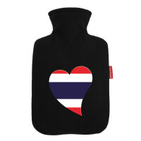 Wärmflasche Thailand Flagge Herz