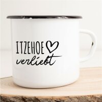 Emaille Tasse Itzehoe  Vintage 300ml