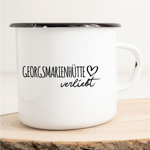 Emaille Tasse Georgsmarienhütte  Vintage 300ml