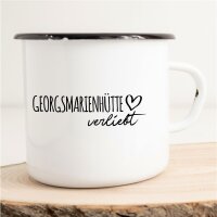 Emaille Tasse Georgsmarienhütte  Vintage 300ml