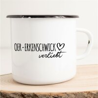 Emaille Tasse Oer-Erkenschwick  Vintage 300ml