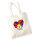 Jutebeutel Tibet Flagge Herz 10 Liter