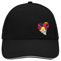 Kappe Tibet Flagge Herz