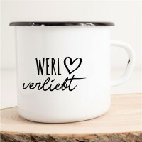 Emaille Tasse Werl  Vintage 300ml