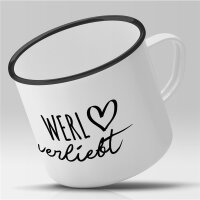 Emaille Tasse Werl  Vintage 300ml