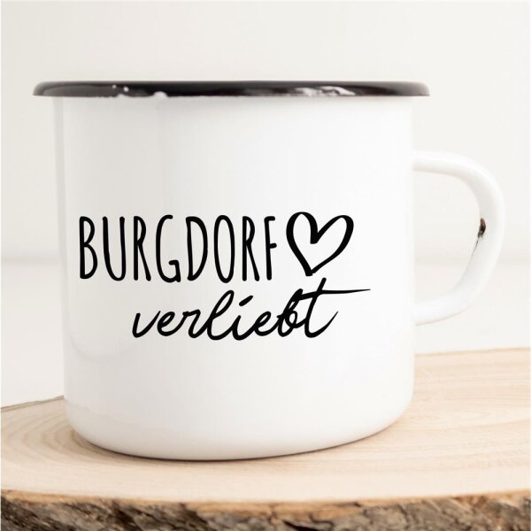 Emaille Tasse Burgdorf  Vintage 300ml