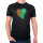 Herren T-Shirt Turkmenistan Flagge Herz
