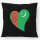 Kissen Turkmenistan Flagge Herz 40x40cm