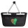 Einkaufskorb faltbar Turkmenistan Flagge Herz 20 Liter Black