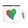 Emaille Tasse Turkmenistan Flagge Herz 300ml Vintage