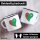 Emaille Tasse Turkmenistan Flagge Herz 300ml Vintage