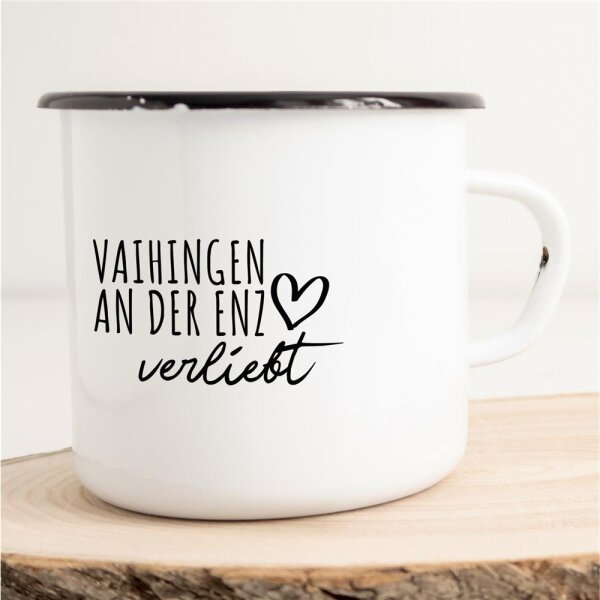 Emaille Tasse Vaihingen an der Enz  Vintage 300ml