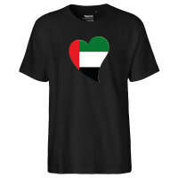 Herren T-Shirt Vereinigte Arabische Emirate Flagge Herz
