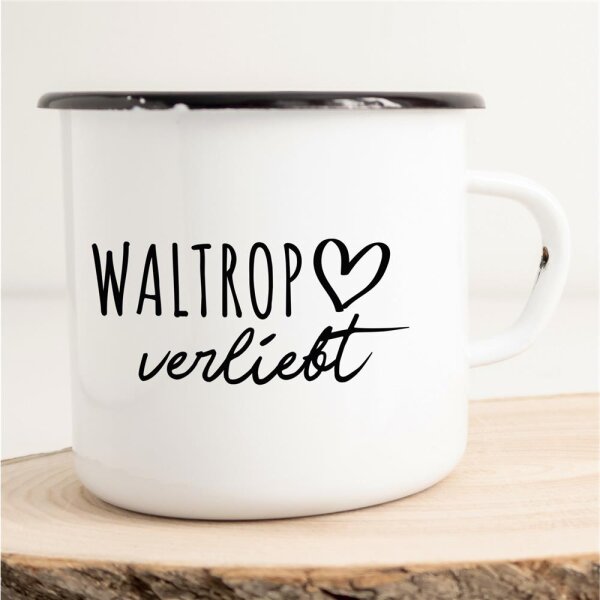 Emaille Tasse Waltrop  Vintage 300ml