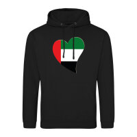 Unisex Hoodie Vereinigte Arabische Emirate Flagge Herz