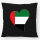 Kissen Vereinigte Arabische Emirate Flagge Herz 40x40cm