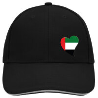 Kappe Vereinigte Arabische Emirate Flagge Herz