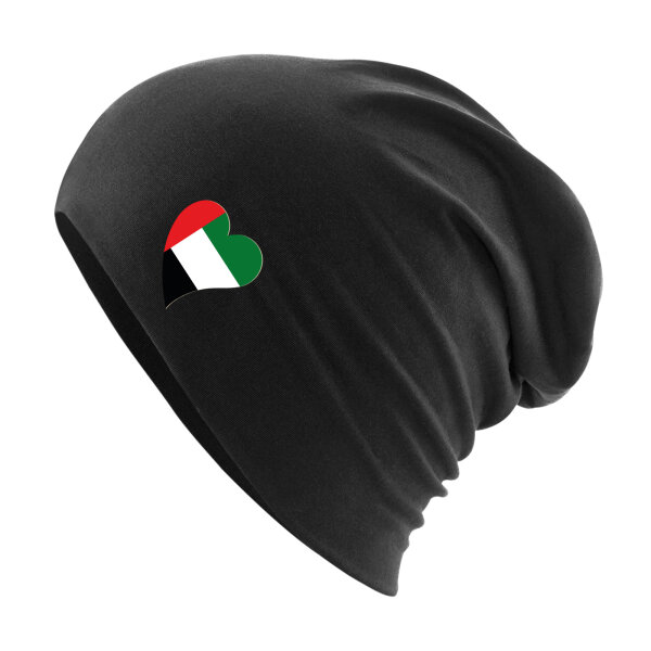 Beanie Vereinigte Arabische Emirate Flagge Herz