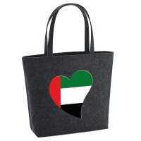 Filzshopper Vereinigte Arabische Emirate Flagge Herz, 22...
