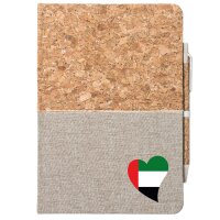 Notizbuch A5 Vereinigte Arabische Emirate Flagge Herz 80...