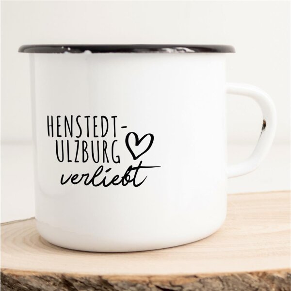 Emaille Tasse Henstedt-Ulzburg  Vintage 300ml