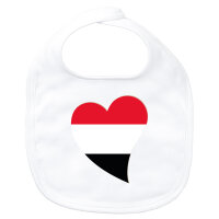 Baby L&auml;tzchen Jemen Flagge Herz Klettverschluss