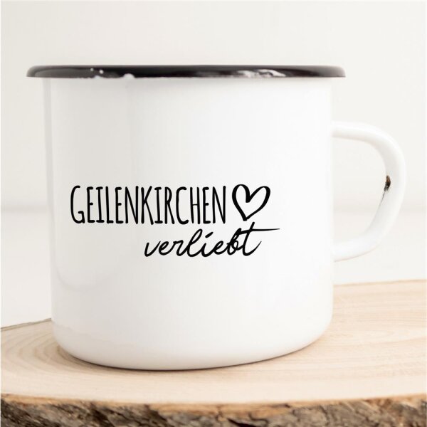 Emaille Tasse Geilenkirchen  Vintage 300ml