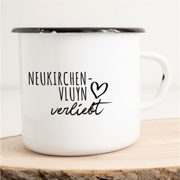 Emaille Tasse Neukirchen-Vluyn  Vintage 300ml