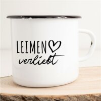 Emaille Tasse Leimen  Vintage 300ml