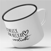 Emaille Tasse Remseck am Neckar  Vintage 300ml