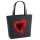 Filzshopper Albanien Flagge Herz, 22 Liter