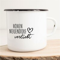 Emaille Tasse Hohen Neuendorf  Vintage 300ml