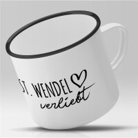 Emaille Tasse St. Wendel  Vintage 300ml