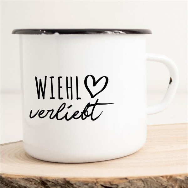 Emaille Tasse Wiehl  Vintage 300ml