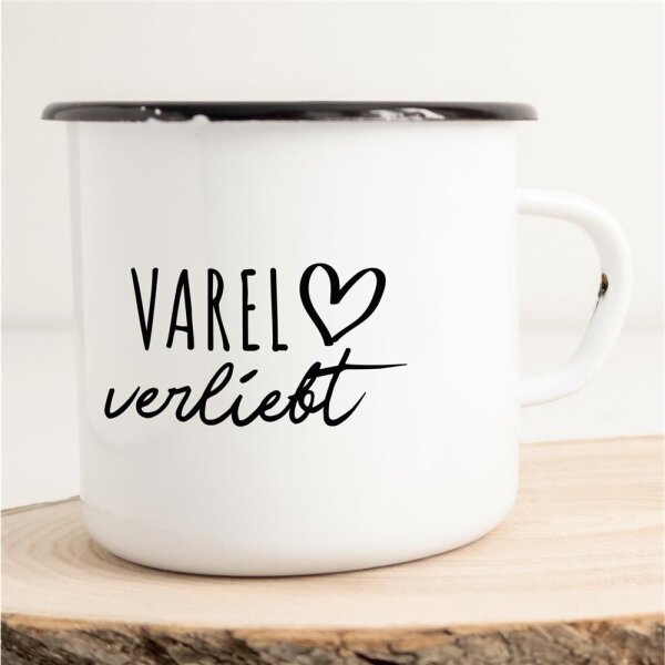 Emaille Tasse Varel  Vintage 300ml