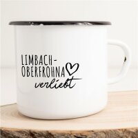 Emaille Tasse Limbach-Oberfrohna  Vintage 300ml