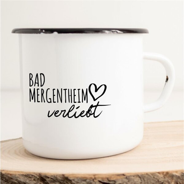 Emaille Tasse Bad Mergentheim  Vintage 300ml
