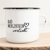 Emaille Tasse Bad Mergentheim  Vintage 300ml