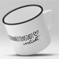 Emaille Tasse Eisenhüttenstadt  Vintage 300ml