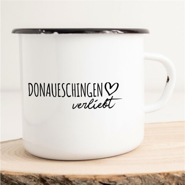 Emaille Tasse Donaueschingen  Vintage 300ml