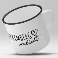 Emaille Tasse Spremberg  Vintage 300ml