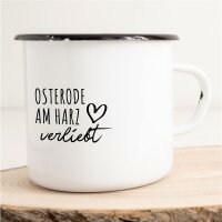 Emaille Tasse Osterode am Harz  Vintage 300ml