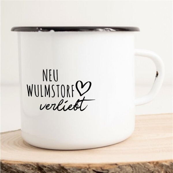Emaille Tasse Neu Wulmstorf  Vintage 300ml