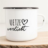 Emaille Tasse Uetze  Vintage 300ml