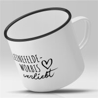 Emaille Tasse Leinefelde-Worbis  Vintage 300ml