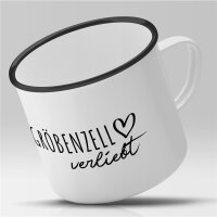 Emaille Tasse Gröbenzell  Vintage 300ml